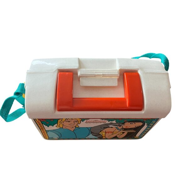 Rare Vintage 90s Disney Pocahontas Thermos Brand Plastic Lunchbox with Strap - Picture 2 of 8